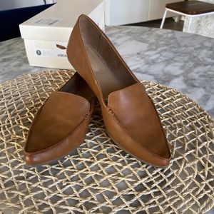A New Day - Pointy Toe Flats - Cognac - Size 7